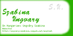 szabina ungvary business card